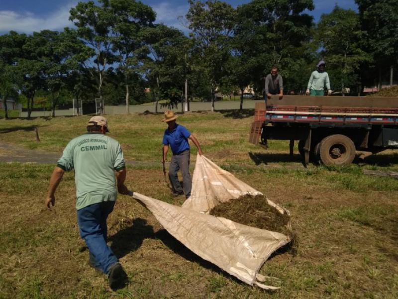 CEMMIL contribui para a manutenção em áreas verdes de Mogi Guaçu